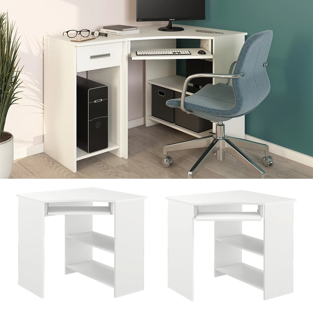 Vicco Scrivania angolare Bianco 83 x 76 cm