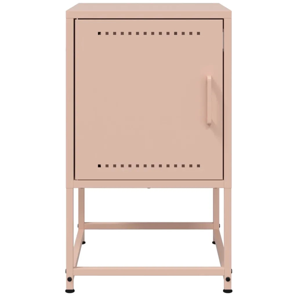 Comodini 2 pz Rosa 36x39x60,5 cm in Acciaio