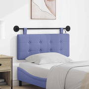 Testiera sospesa Con luce LED Blu jeans Tessuto