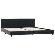 Giroletto-Struttura Letto Nero in Similpelle 180x200 cm 700092