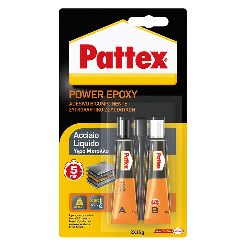 PATTEX ACCIAIO LIQUIDO gr. 30- 6 pezzi  - PATTEX