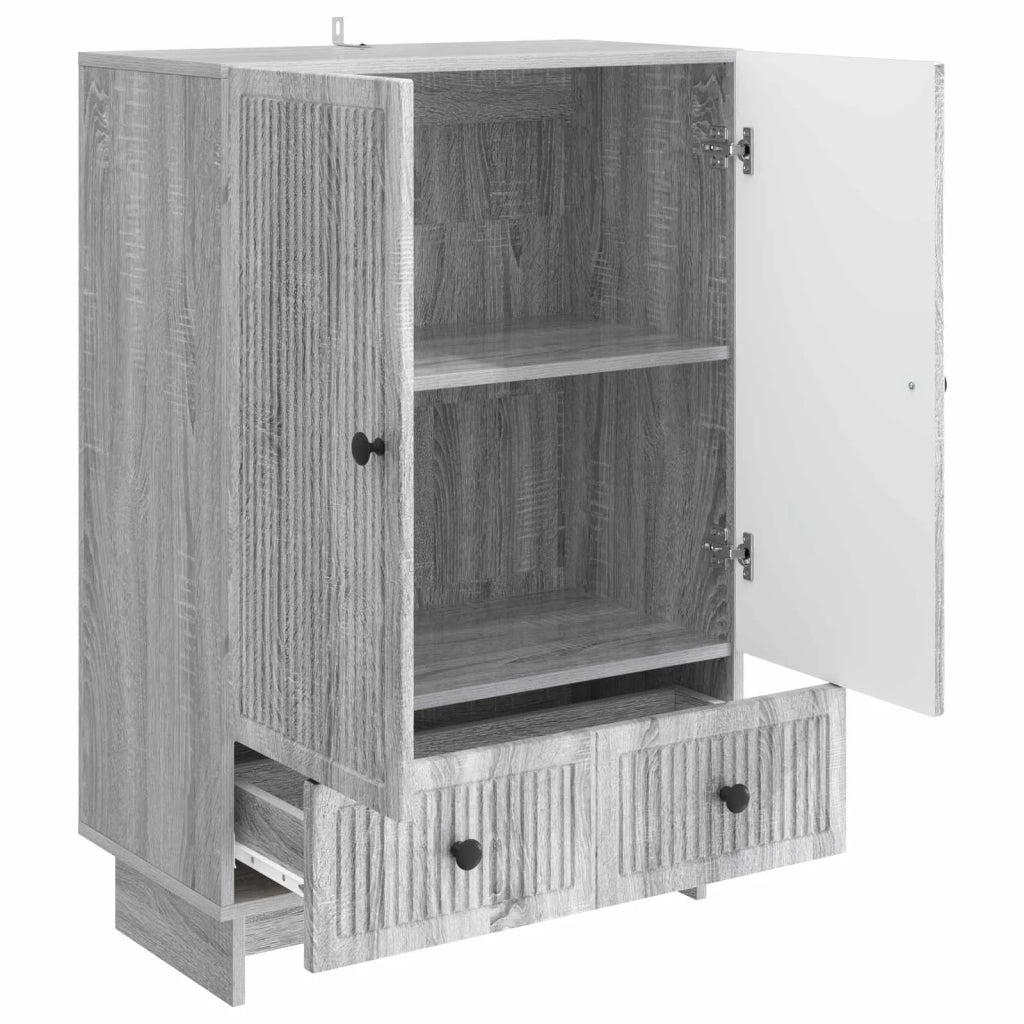 Credenza Sonoma grigia 66 x 34,5 x 95 cm Legno ingegnerizzato 893981
