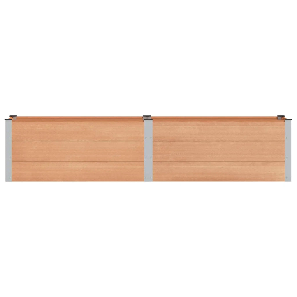 Letto rialzato da giardino Marrone 250 x 50 x 54 cm