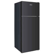 Akai frigorifero doppia porta GLASS242KBL, 208 litri, nero, raffreddamento statico, classe F, libera installazione