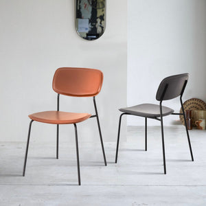 Set 4 Sedie 56,5x49x80,5 cm in PVC Hani Grigie