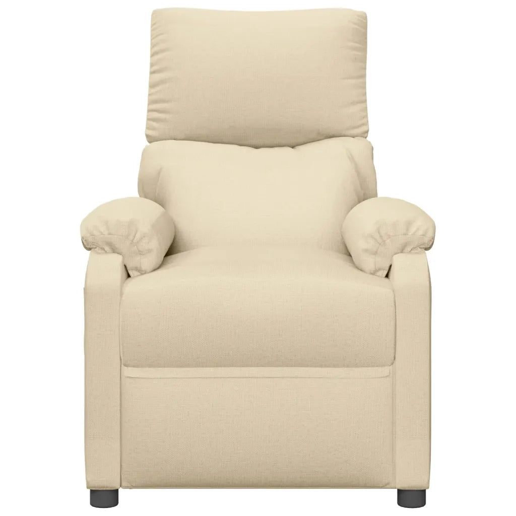 Poltrona Elettrica Massaggiante Crema in Tessuto cod mxl 32368