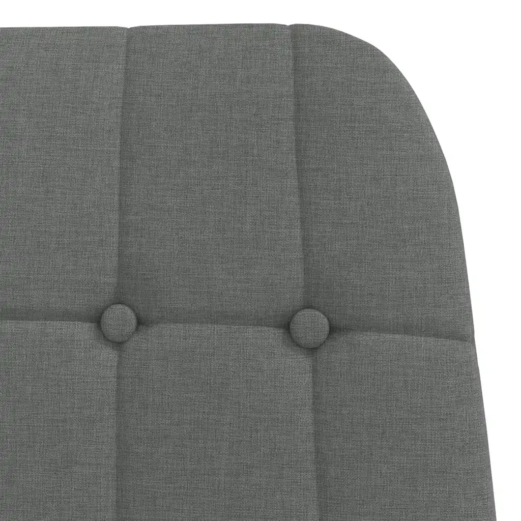Sedia Relax Grigio Scuro in Tessuto 4102644