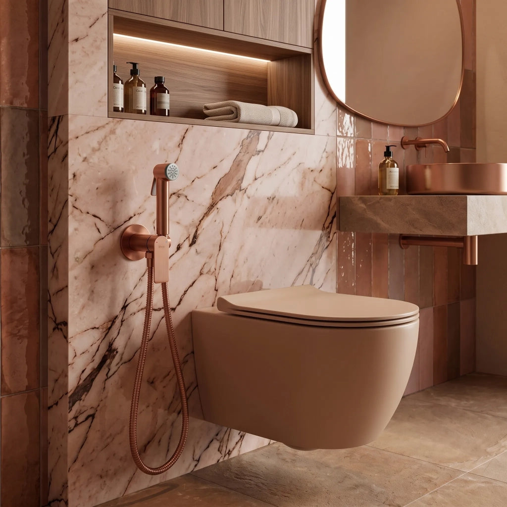 Rubinetto Bidet Rea Storm Brush Copper