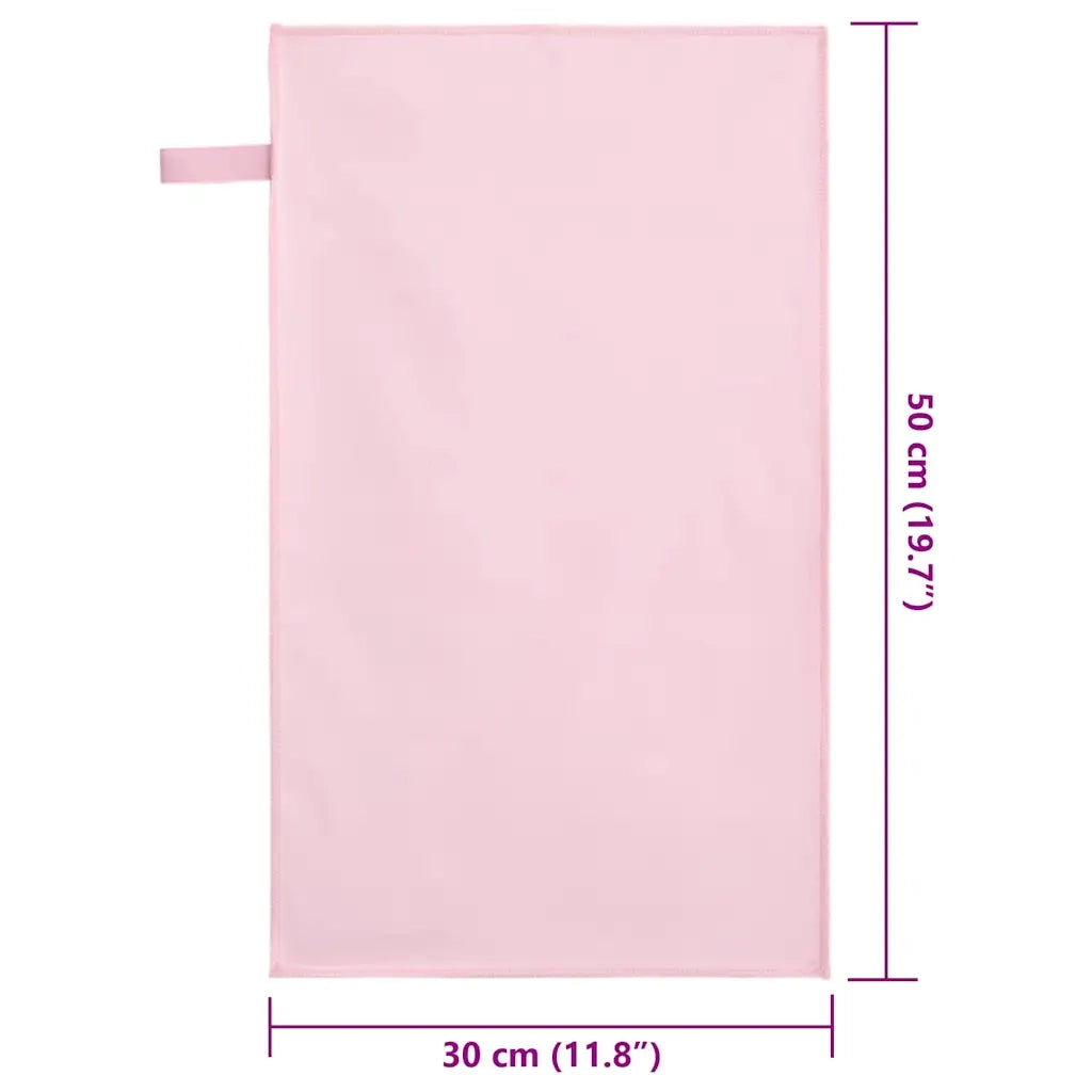 Asciugamani Sportivi 2 pz | Teli per bagno Rosa 50 x 30 cm