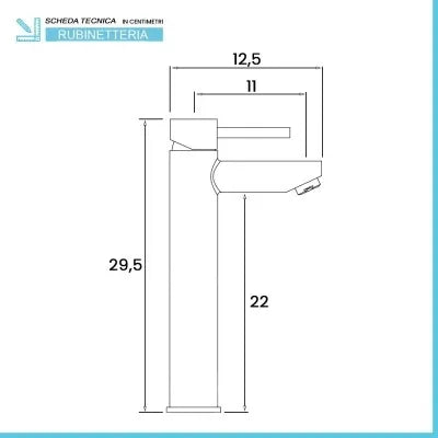 Set miscelatori lavabo alto e bidet nero opaco con piletta click clack  York