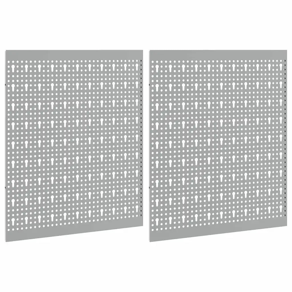 Pannello per attrezzi 2 pcs Grigio 100 x 1 x 60 cm 4103481