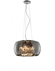 Sospensione Vapore Vetro Cromo E Pendenti Ø40 cm Trio Lighting