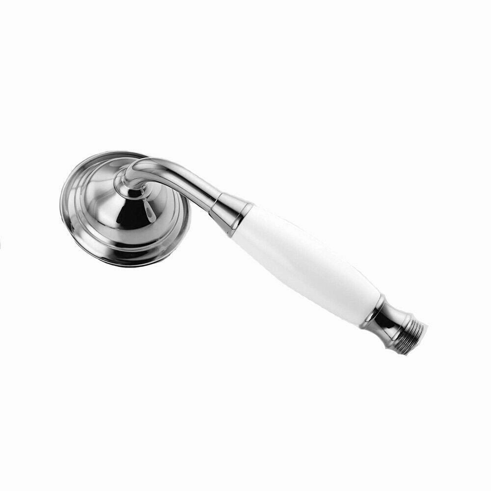 Trade Shop - Soffione Doccia Vasca Stile Retrò Abs Cromato Lucido Attacco 1/2 Doccetta 69040 -