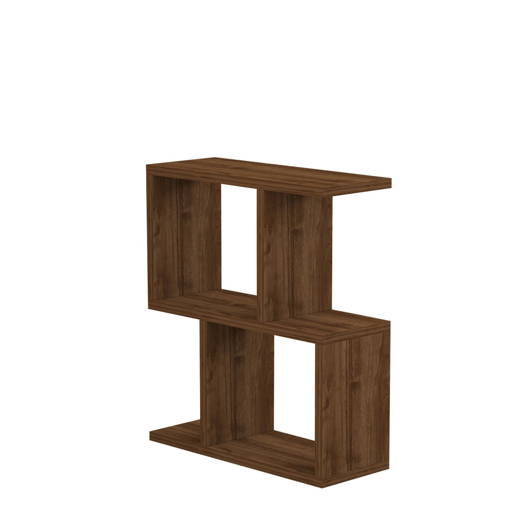 Tavolino laterale in legno "Zet" - 45 x 17 x 51 cm - Noce