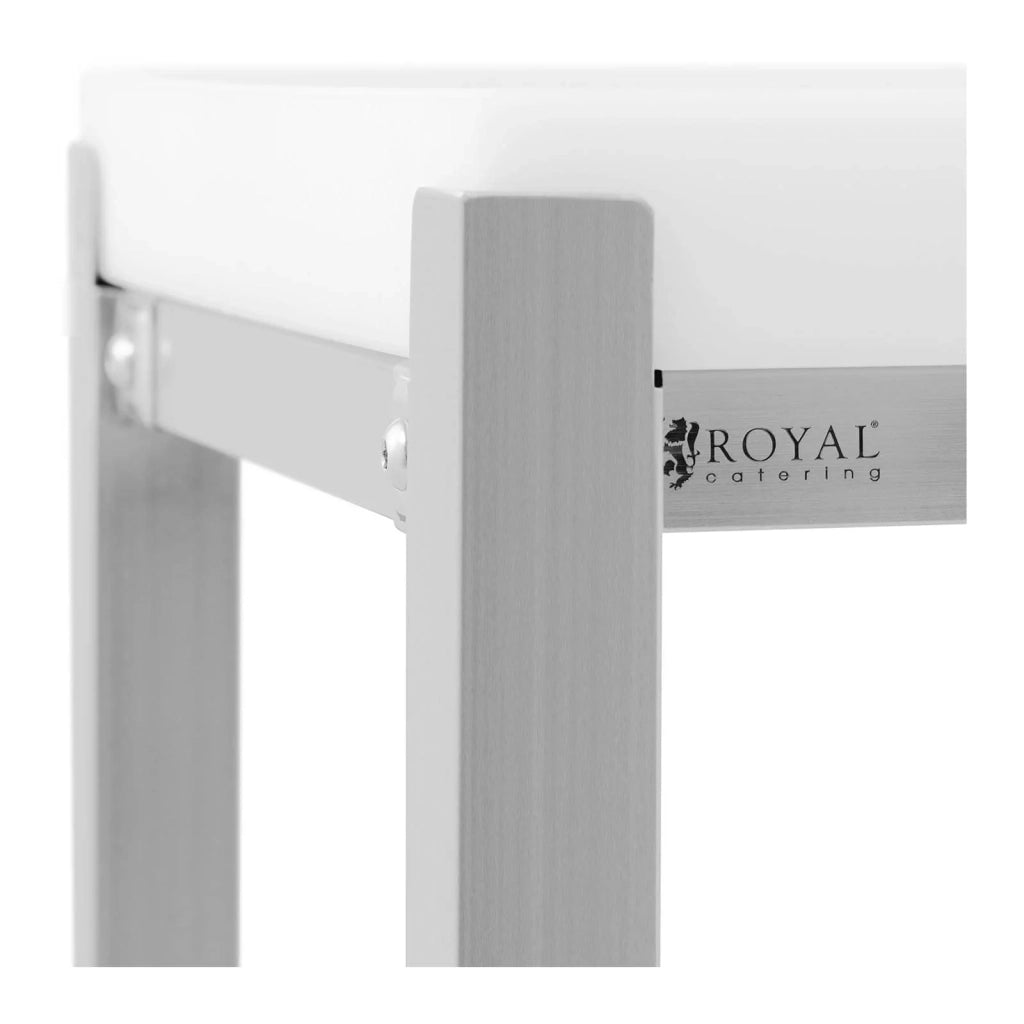 Ceppo da macellaio 40 x 50 cm altezza di lavoro 86,5 cm acciaio inox / plastica (polietilene) 14_0004511