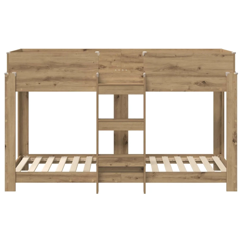 Letto a Castello per Bambini | Letto Infantile | Lettino Rovere artigianale 75 x 190 cm