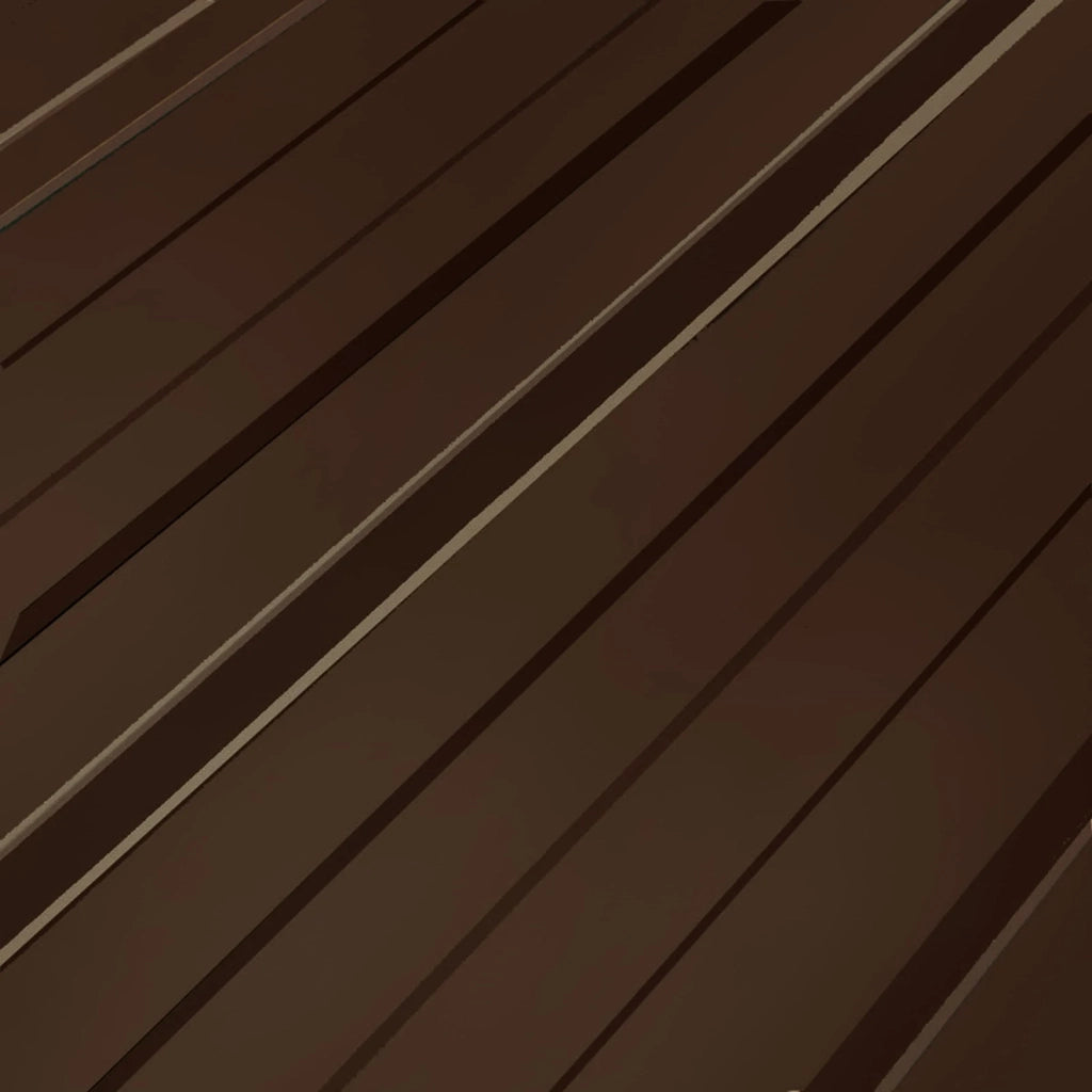 Pannello per tetto 12 pz Marrone 129 x 45 cm Acciaio zincato 42047076