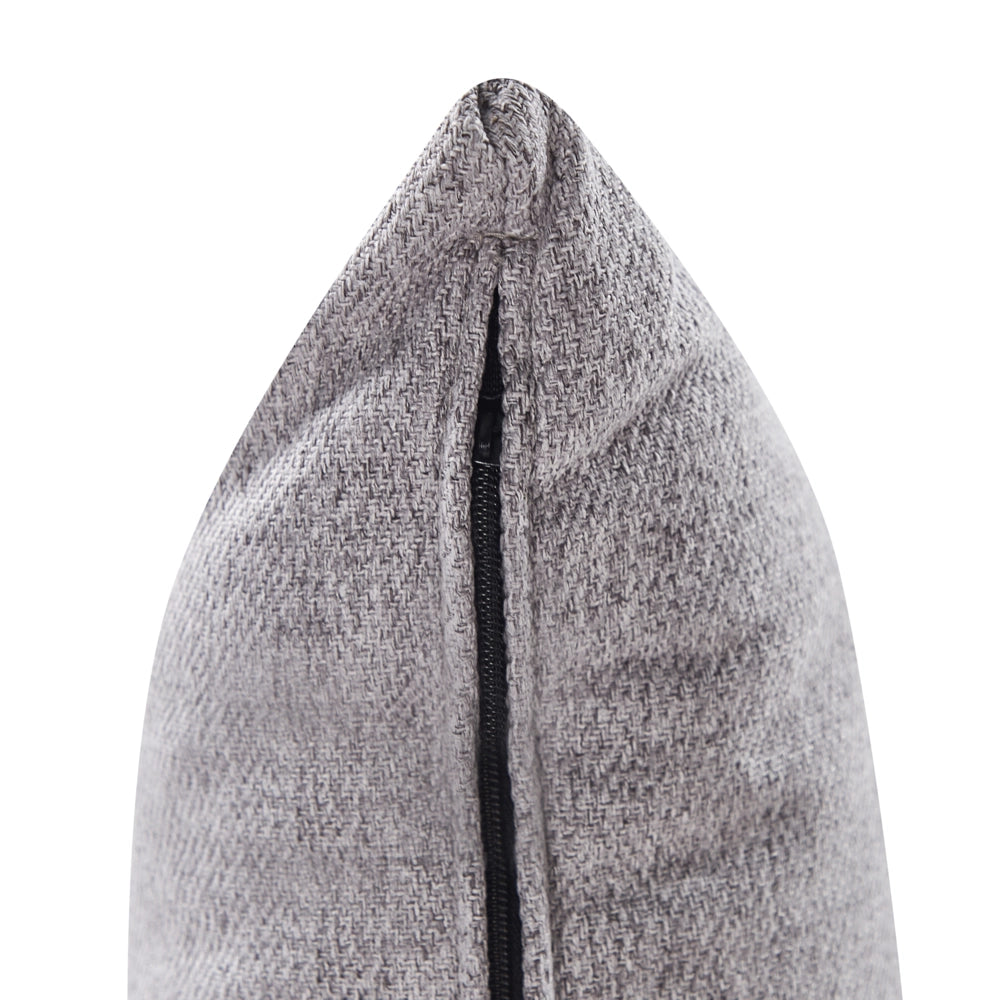 Poltrona Grigio in poliestere con base girevole in ferro Due cuscini sfoderabili Schienale rotondo Soggiorno moderno in stile glam