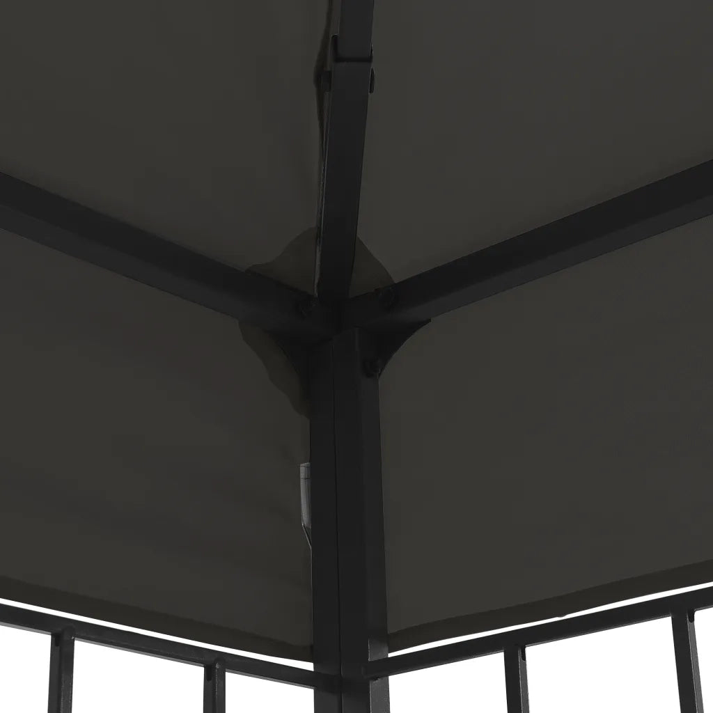 Gazebo con Stringa di Luci LED 3x4 m Antracite 3070323