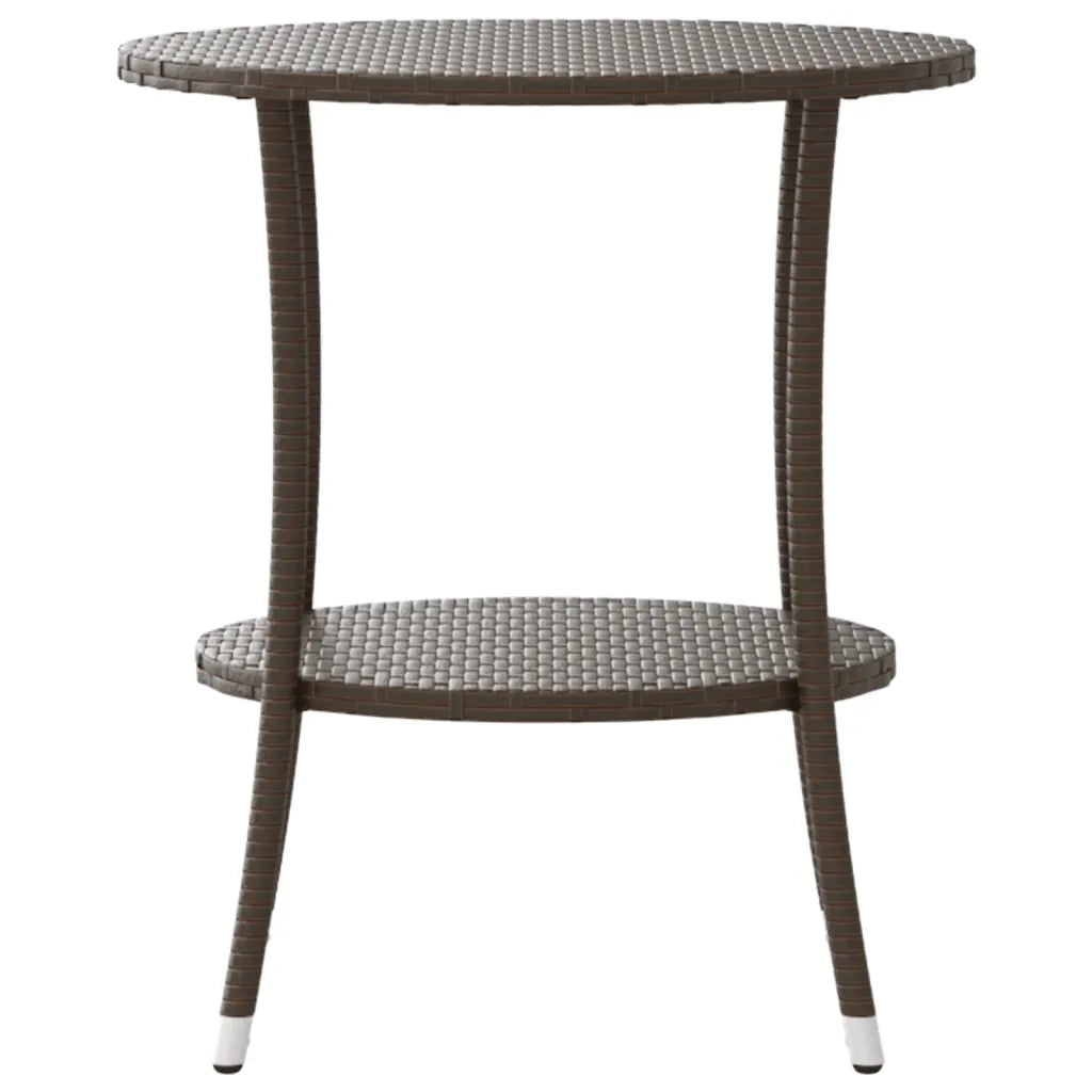 Sedie da Giardino Reclinabili 2 pz con Tavolo Polyrattan 365706