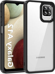 Telefono trasparente premium per Samsung Galaxy A12 / M12 - Anti-abbagliamento, anti-scalfatura, retro hard con bordo morbido - Protezione valle di alta qualità militare, resistente agli urti.