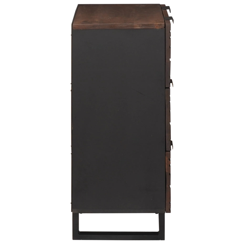 Credenza 60x33,5x75 cm Legno Massello Mango