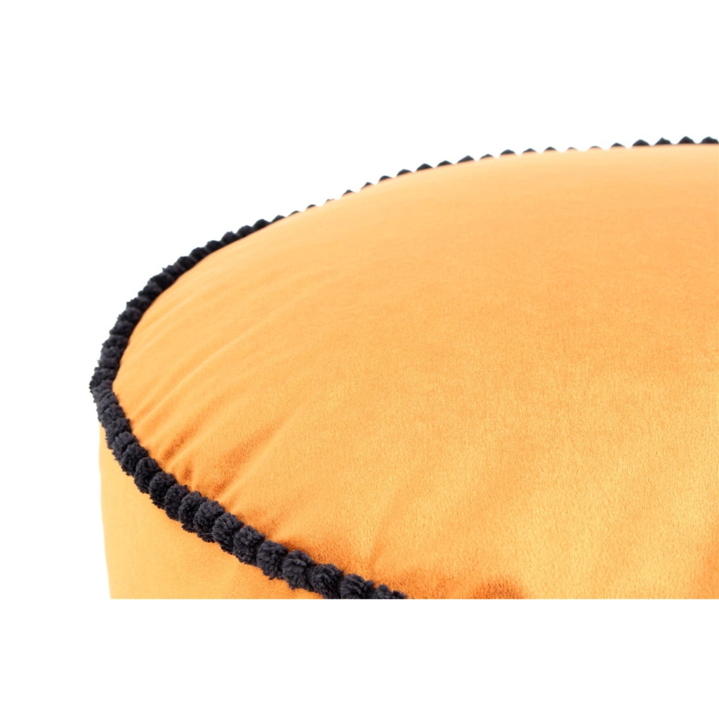 Pouf in velluto Taj Mahal color Bronzo