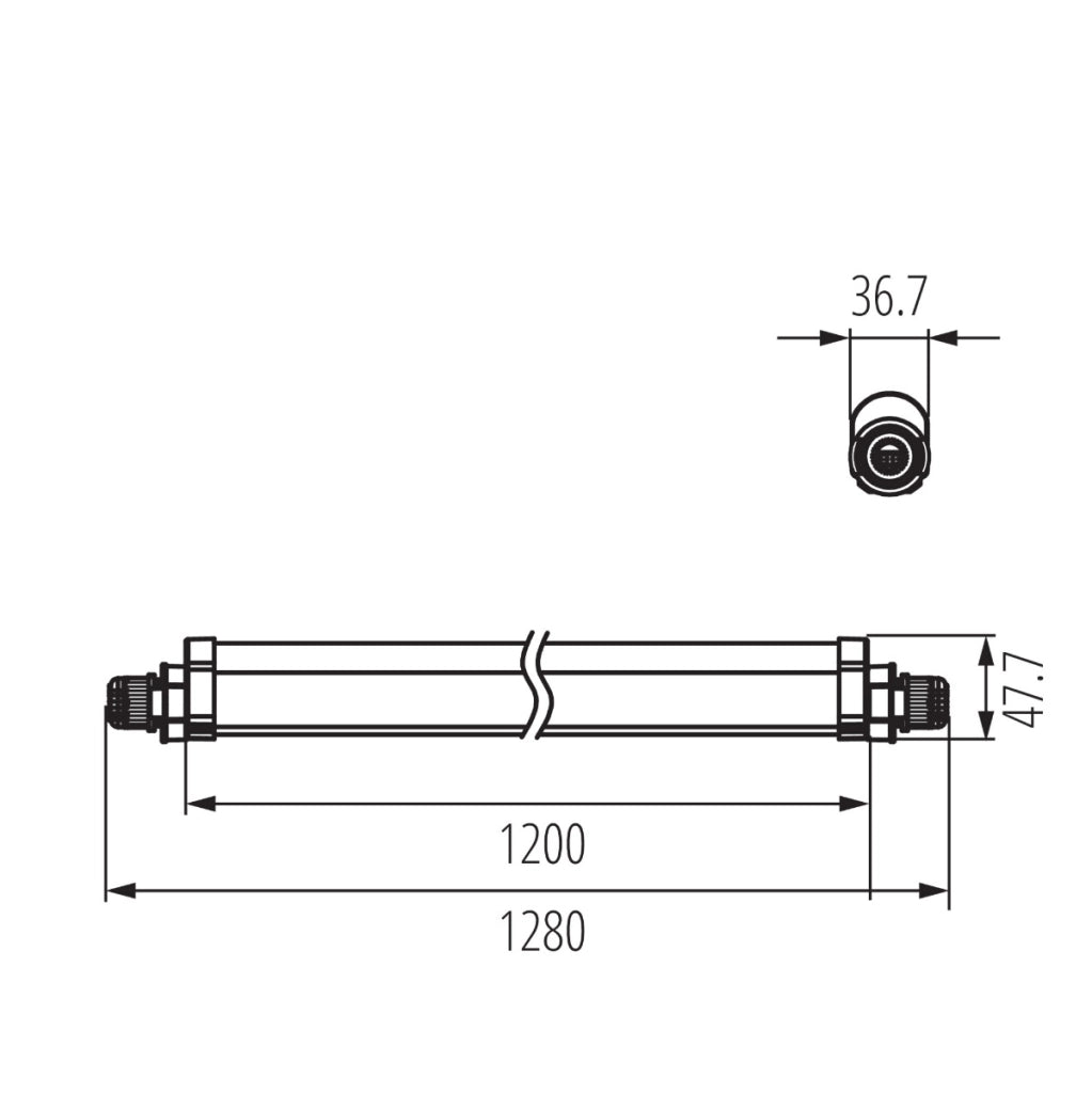 Plafoniera lineare Kanlux TP SLIM 120cm 40W 4000K IP65