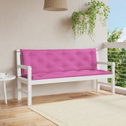 Cuscini per Panca da Giardino 2 pz Rosa 150x50x7 cm in Tessuto 361714