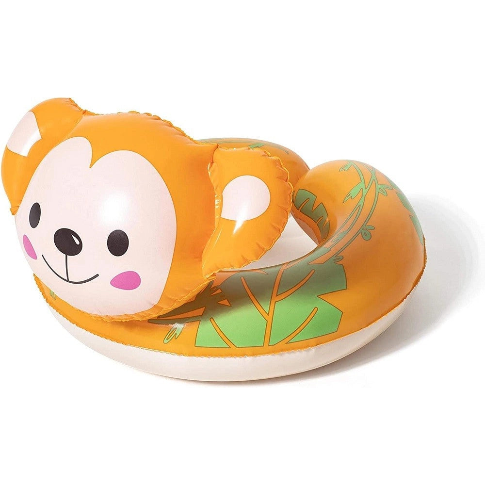 Trade Shop - Ciambella Salvagente Gonfiabile Bambini Con Testa Animali Safari Assortiti 36112 -