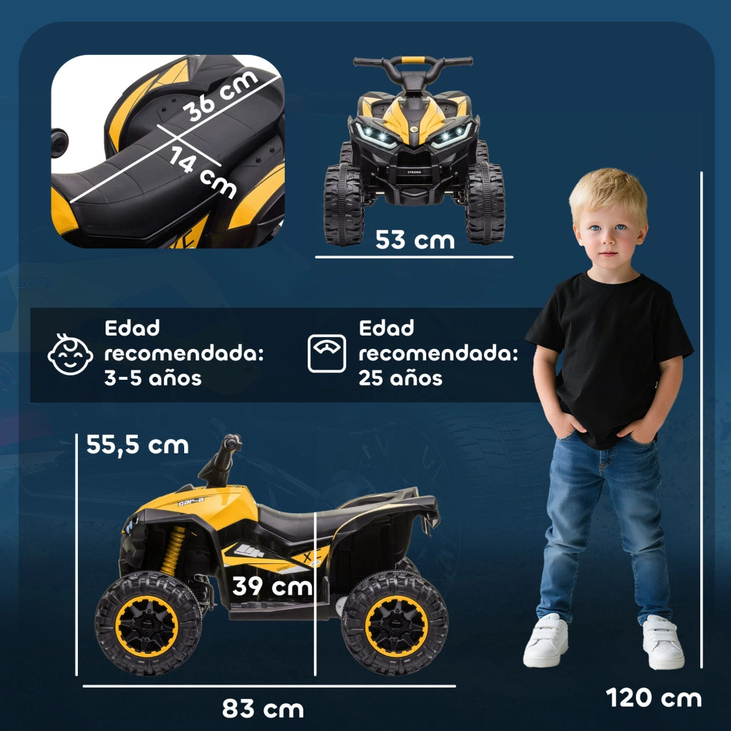 Quadro Elettrico Bambini 3-5 Anni ¨C zephmum ¨C Giallo 83x53x55,5 cm