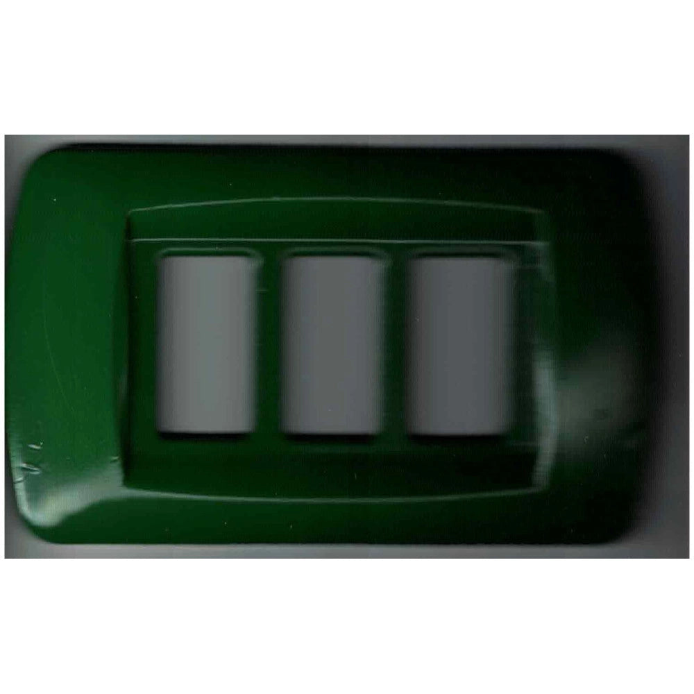 Trade Shop - Placchette Placche In Abs Serie Magic Bticino Compatibili Placca Copriprese Fori - Verde -1 Foro     -