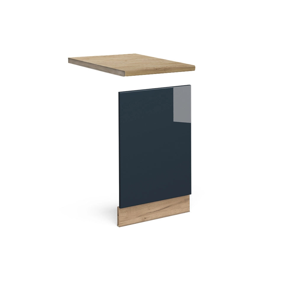 Vicco Mobili da cucina  Blu scuro lucido 45 cm , PL Rovere