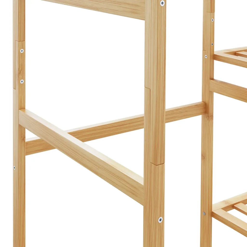 Appendiabiti con Ripiani 100x50x184,5 cm in Bamb¨´ CFW1024709