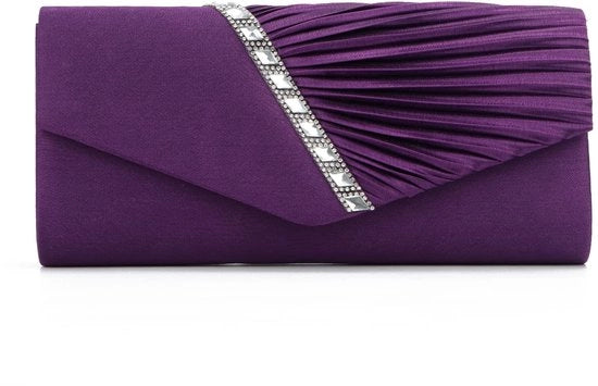 Borsa a tracolla per donne con cristalli, clutch per la sera, per occasioni speciali, borsa da sposa, borsa da gala
