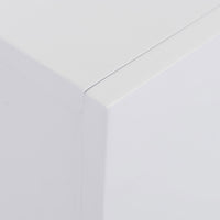 Camino Elettrico da Pavimento 113x26,6x87,5 cm Effetto Fiamma 2000W Bianco