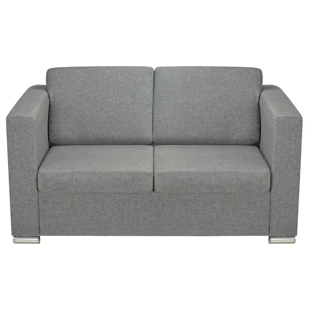 2 Pz Set di Divani in Stoffa Grigio Chiaro  cod mxl 16808