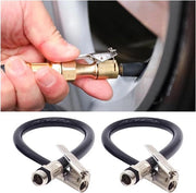 Adattore per sfiati pneumatici - Ventilatore di aria gommatizzato allungabile - Pompaggio pneumatici per bicicletta motocicletta auto - Universale nero.