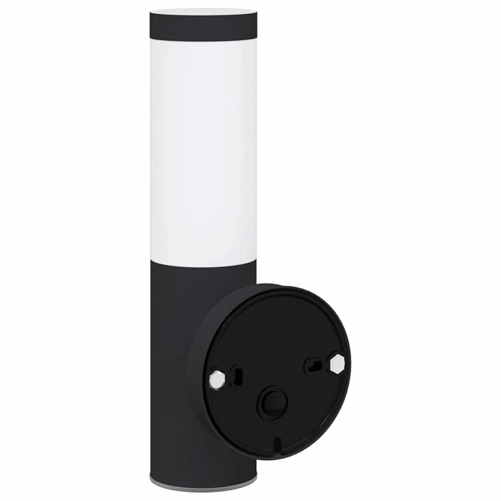 Applique moderna per esterni 15 x 7,5 x 33 cm luminosa e resistente stile contemporaneo acciaio inox nero 02_0056503