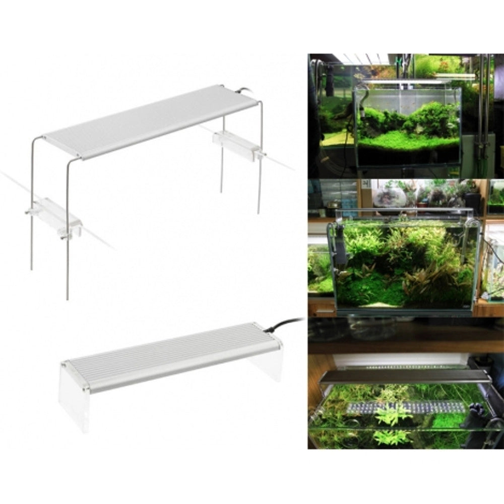 Trade Shop - Lampada 48w Luce Plafoniera Allungabile Estendibile Acquario Regolabile 120-150 -