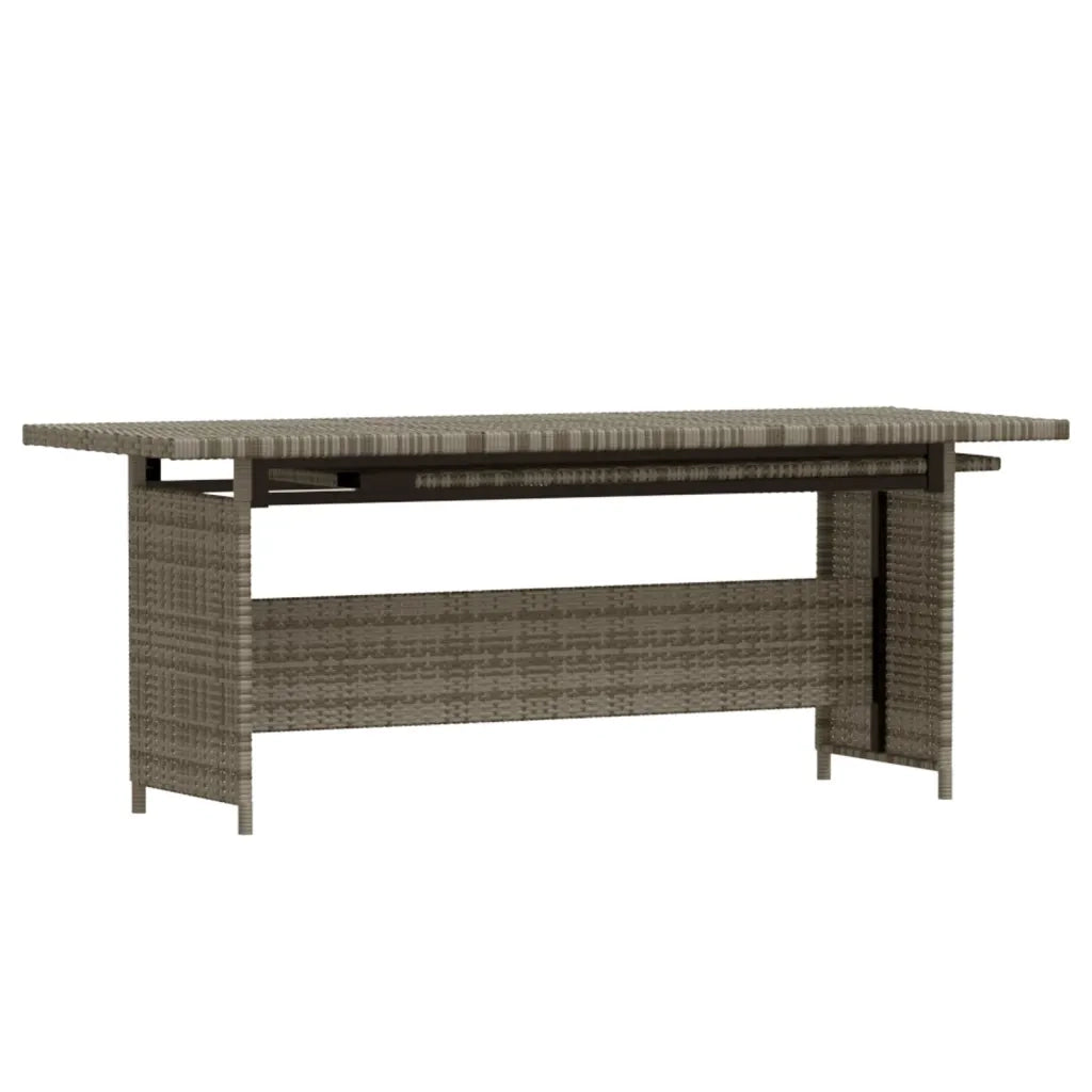 Set Divani da Giardino 7 pz con Cuscini in Polyrattan Grigio 3098170