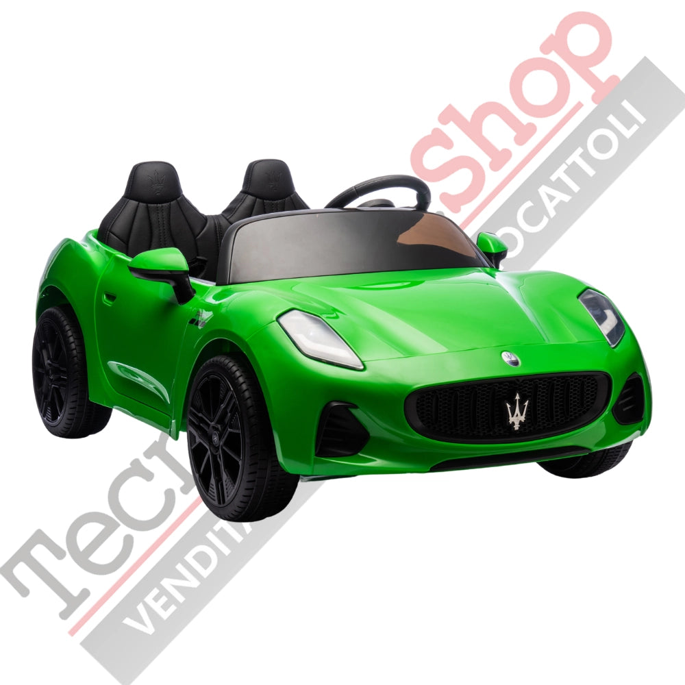 Auto Elettrica Per Bambini Maserati Folgore 12V-Verde