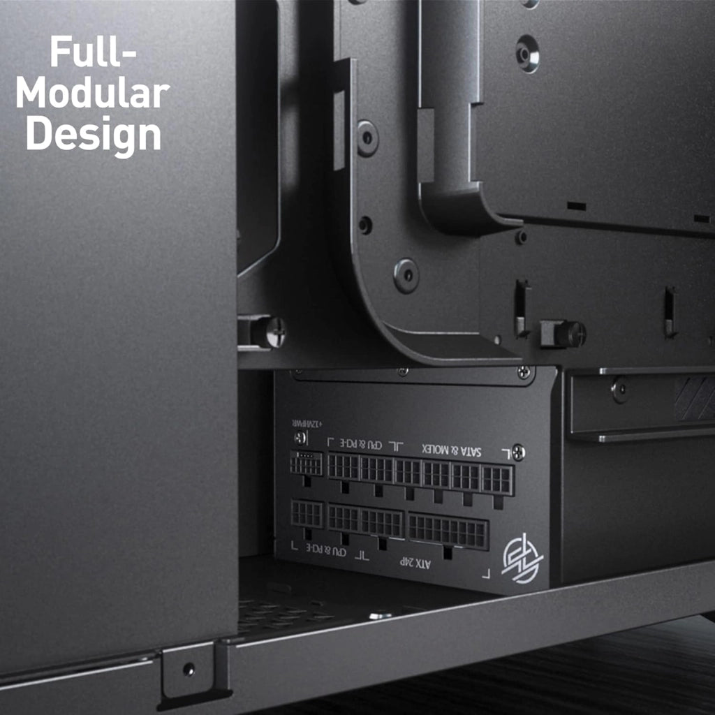 MSI MPG A1000G PCIE5 Alimentatore con spina EU, 1000W, certificato 80 Plus Gold, ATX 3.0 completamente modulare, supporto GPU PCIe 5.0, condensatori giapponesi da 105°C, cavi piatti – garanzia 10 anni