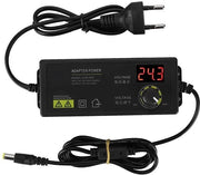Adattatore di alimentazione regolabile - Display LED - 3-36V - 60W - per monitor LCD, lampada LED, router, camera, console gaming