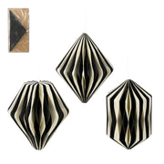 DECORAZIONI IN CARTA NERO BIANCO 3 ASS EDELMAN D20X25CM PREZZO CADUNO