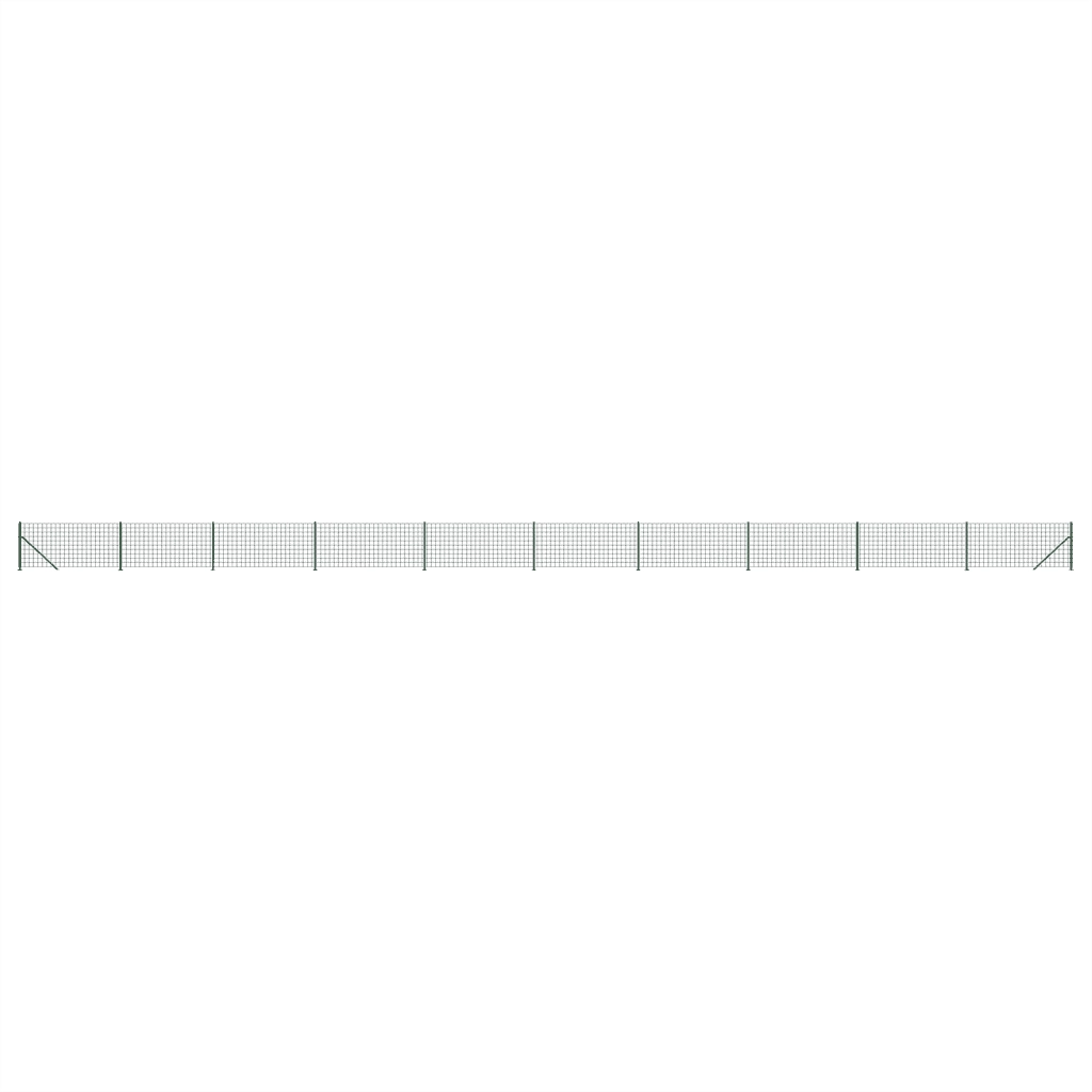 Recinzione Metallica con Flangia Verde 1x25 m 154185