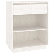 Mobile Consolle | Tavolo d'Ingresso Bianco 60x34x75 cm in Legno Massello di Pino