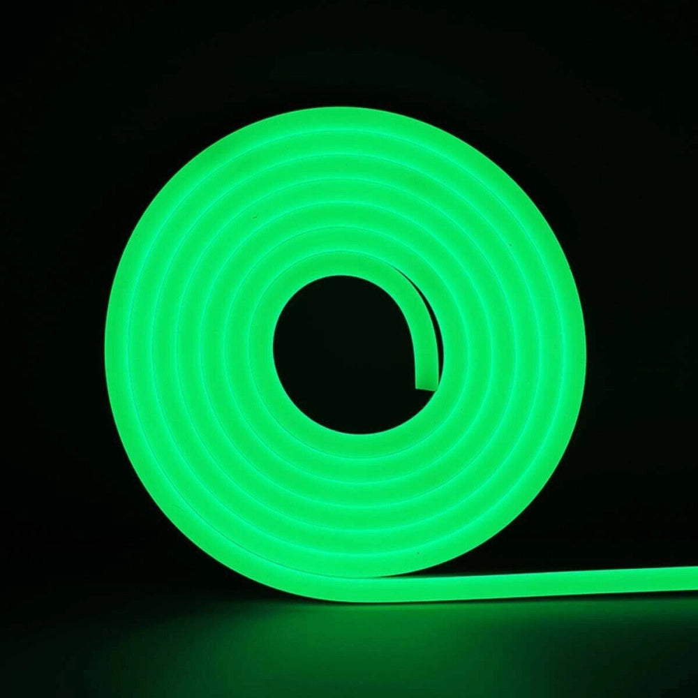 Trade Shop - Strip Led Fluorescente Effetto Tubo Neon Colorato Impermeabile In Silicone Dc12v - -verde      -
