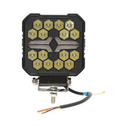 Proiettore LED quadrato con DRL 9-36V, 22W bianco-giallo, corpo in alluminio 107x107x33mm IP68 Breckner Germany