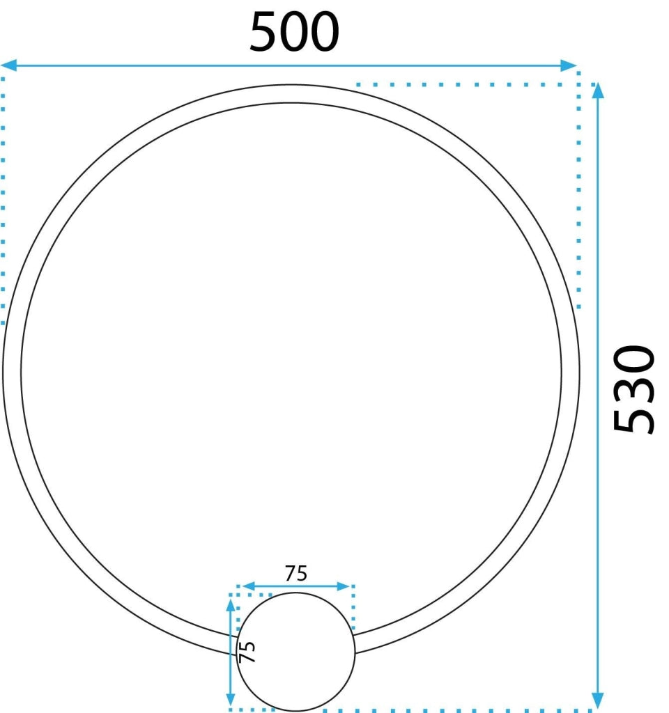 Lampada Da Parete Led App1391-cw Old Gold 50cm
